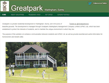 Tablet Screenshot of greatparkwarlingham.com